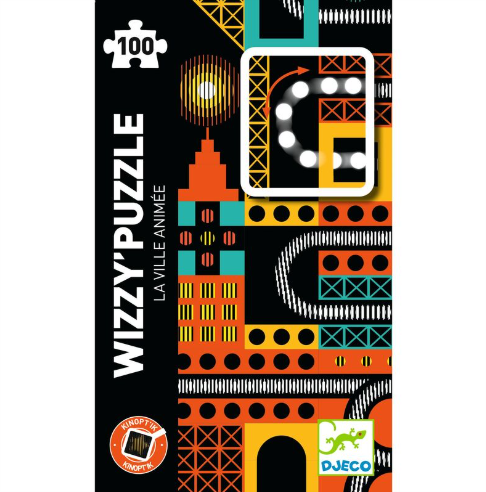 Djeco The Lively City 100pc Kinoptik Wizzy Puzzle puzzle