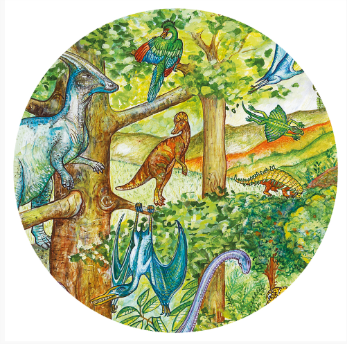 Dinosaurs 100pc Observation Puzzle & Booklet puzzle