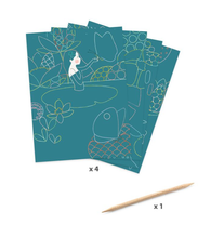 Load image into Gallery viewer, Djeco The Pond Scratch Cards