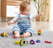 Load image into Gallery viewer, Hape Caterpillar Fruit Feast Set Pretend Food Play