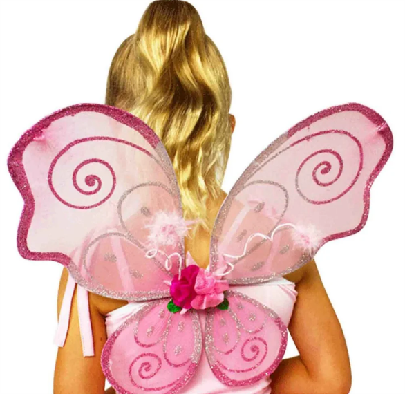 Dress Up Blossom Fairy Wings SMALL Light Pink Dress Up