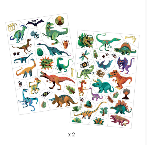 Djeco Temporary Tattoos Dino Club tattoo stickers