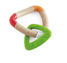 Load image into Gallery viewer, Hape Double Triangle Teether Baby