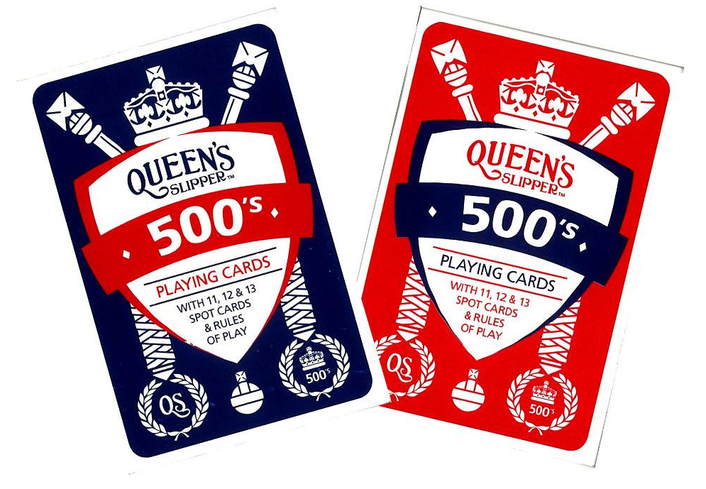 Queen's Slipper Playing Cards 500's