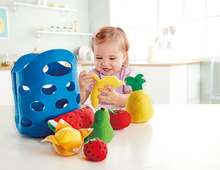 Load image into Gallery viewer, Hape Toddler Fruit Basket Pretend Food Play