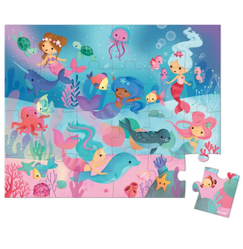 Janod Mermaids Puzzle 24pc puzzles