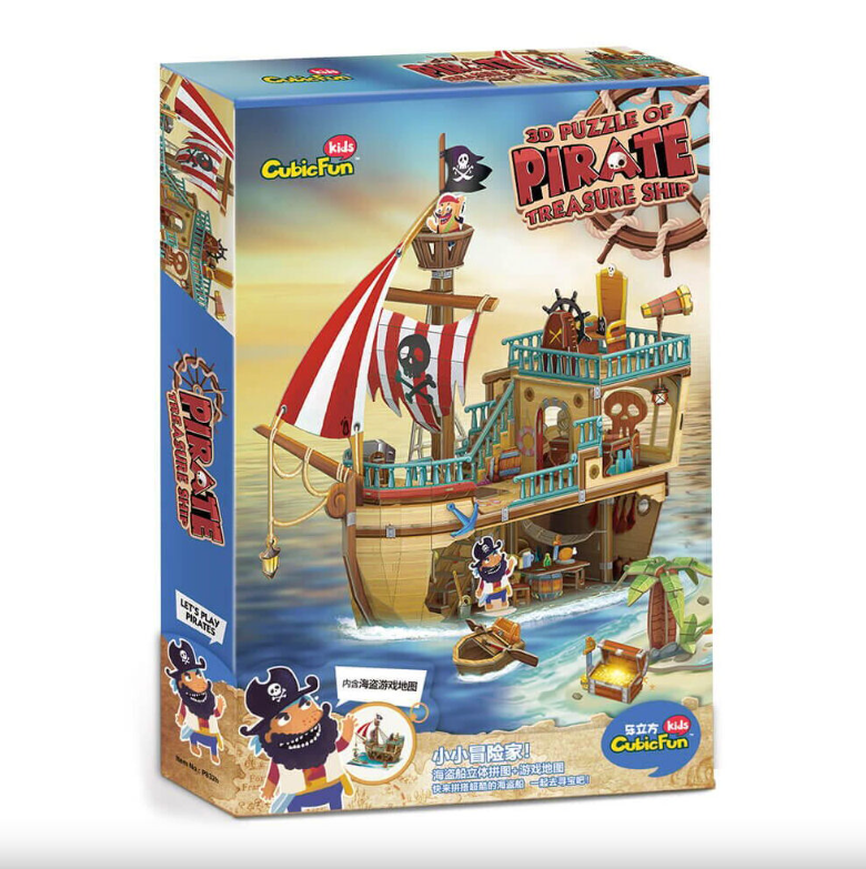 CubicFun 3D Pirate Treasure Ship P832H