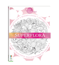 Load image into Gallery viewer, Zen Colouring Book Superflora