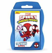 Load image into Gallery viewer, Top Trumps Juniors Marvel Spidey and his Amazing Friends card games