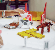 Load image into Gallery viewer, Magna Tiles Farm Animals 25pc Set magnetic tiles