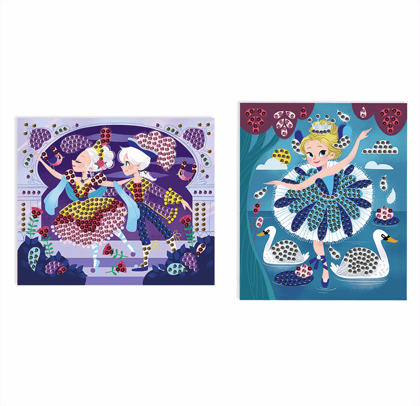 Janod Sequin Ballerina Art & Craft Kits