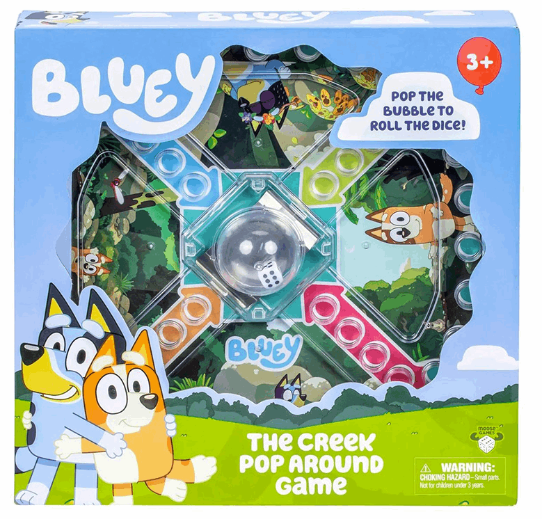 Bluey Pop Around Game The Creek Board Game