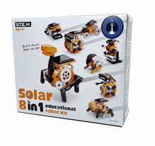 Load image into Gallery viewer, Johnco 8 in 1 Solar Educational Robot Kit Construction & Science