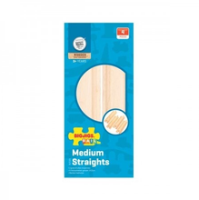 Load image into Gallery viewer, BigJigs Toys Rail Medium Straights 4pc Train