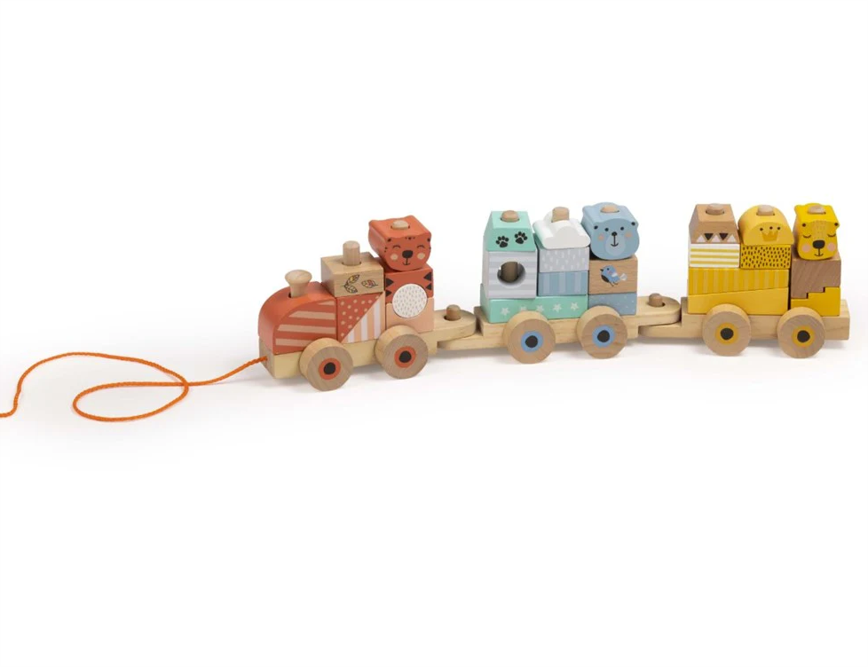 EurekaKids Wooden Train Blocks