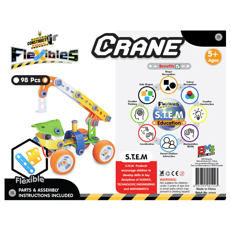ConstructIt Flexibles Crane 98pc