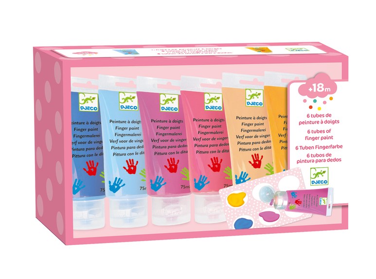 Djeco 6 Finger Paint Tubes Sweet