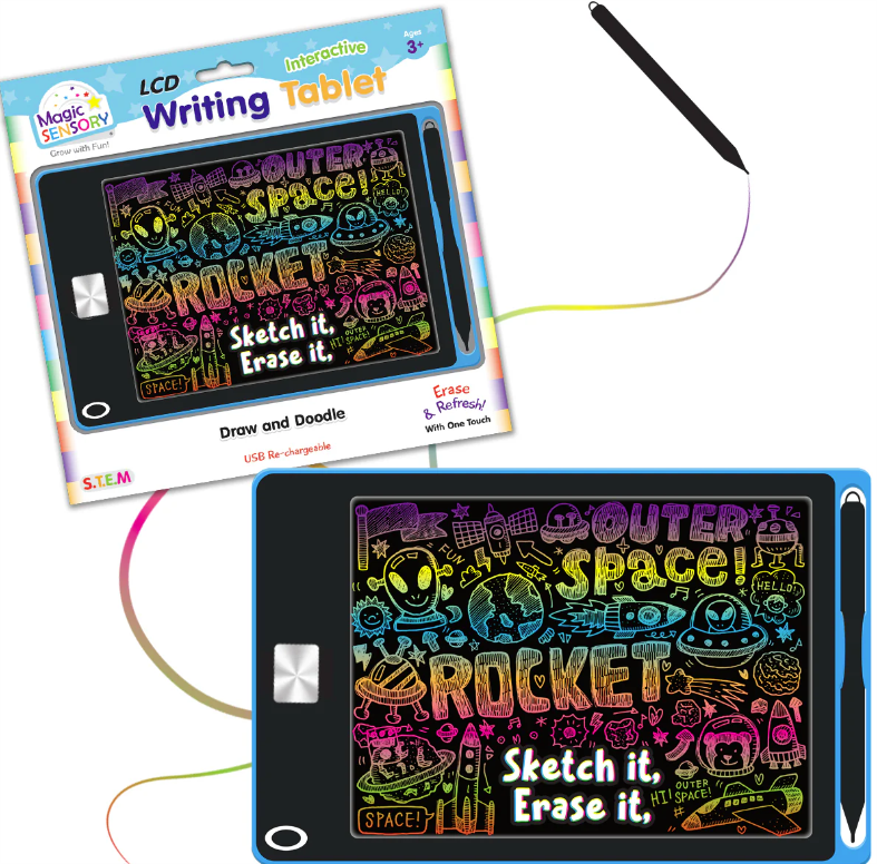 Magic Sensory LCD Writing Tablet Blue Star ( USB Rechargable)