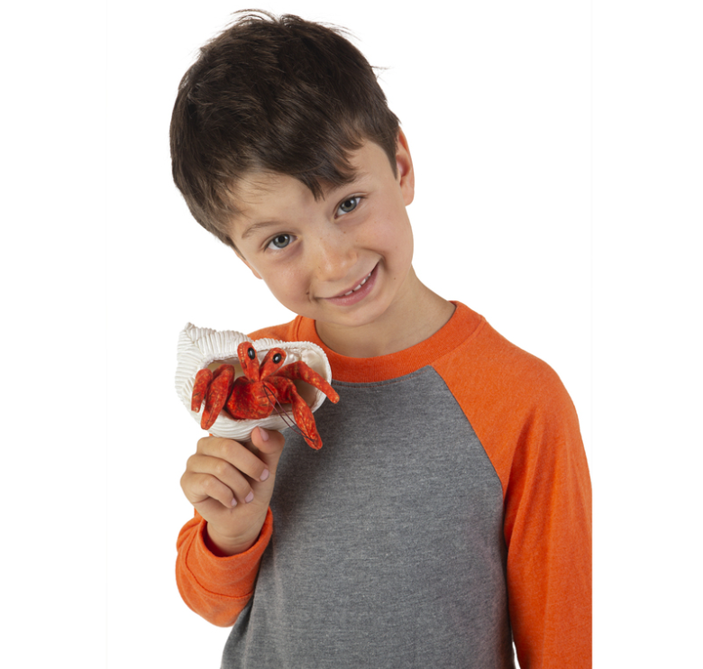 Folkmanis Hermit Crab Finger Puppet