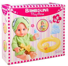 Load image into Gallery viewer, Bambolina 30cm Bath Baby Doll with Bath Set