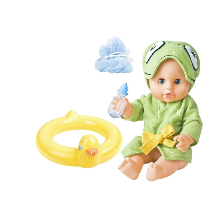 Bambolina 30cm Bath Baby Doll with Bath Set