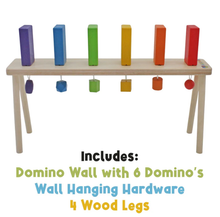 Load image into Gallery viewer, Meavia Wooden Falling Domino Wall / Stand Sensory Needs