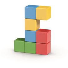 Load image into Gallery viewer, Geomag Magicube Recycled Try Me 8pc magnetic toy