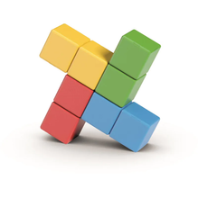 Load image into Gallery viewer, Geomag Magicube Recycled Try Me 8pc magnetic toy