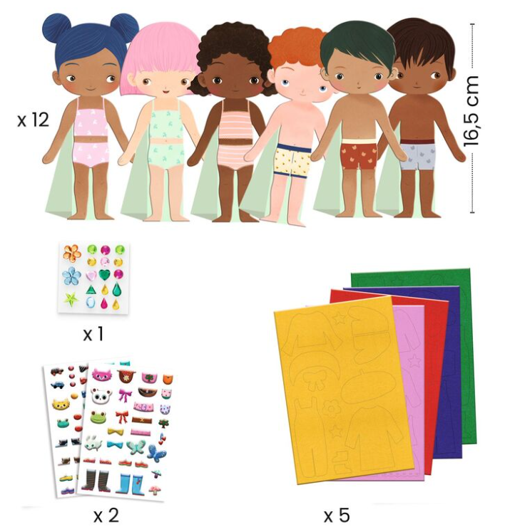 Djeco Soft Dress Up Collage Set