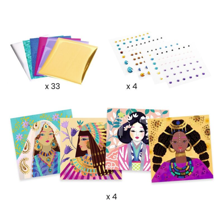 Djeco Precious Jewels Foil Art Set