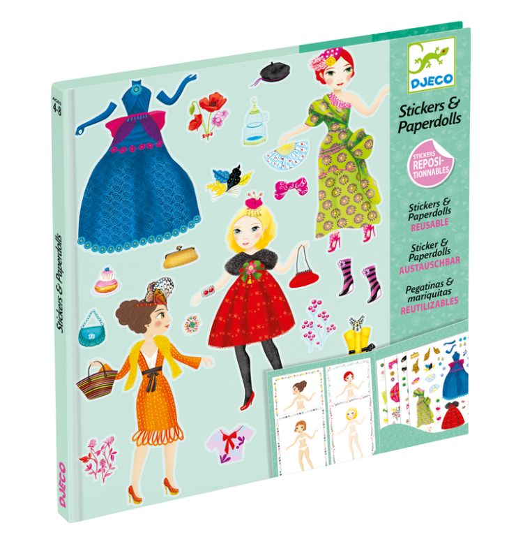 Djeco Massive Fashion Stickers and Paper Dolls