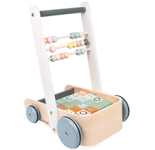 Load image into Gallery viewer, Janod Cocoon Walker with Blocks Walker