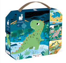 Load image into Gallery viewer, Janod Dinosaur Progressive Puzzles Puzzle