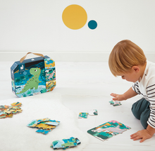 Load image into Gallery viewer, Janod Dinosaur Progressive Puzzles Puzzle