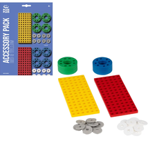 Load image into Gallery viewer, Plus-Plus Accessory Pack Red & Yellow construction