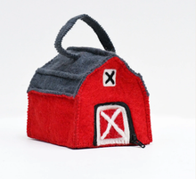 Load image into Gallery viewer, Tara Treasures Felt Farm Barnyard Bag for Finger Puppets handbag