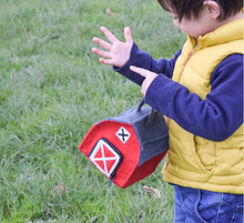 Load image into Gallery viewer, Tara Treasures Felt Farm Barnyard Bag for Finger Puppets handbag