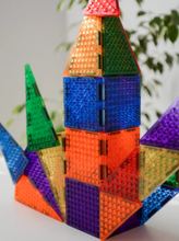 Load image into Gallery viewer, MAGBLOX Magbrix Translucent 66pc Set magnetic blocks