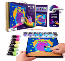 Load image into Gallery viewer, Okto Owl Colouring with Clay Set 29cm x 29cm Art & Craft