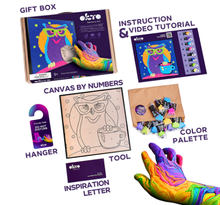 Load image into Gallery viewer, Okto Owl Colouring with Clay Set 29cm x 29cm Art & Craft