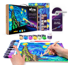 Load image into Gallery viewer, Okto Sensory Art Creative Set Starry Night 30cm x 40cm Art & Craft