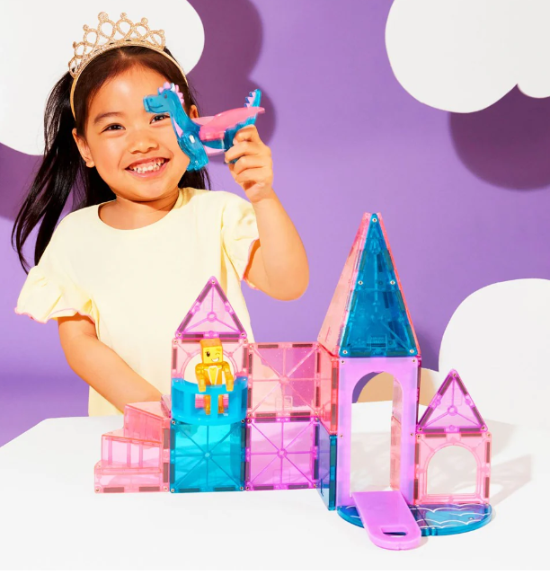 Magna Tiles Castle 25pc Set The Spinning Top Toy Store