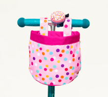 Load image into Gallery viewer, BEEP Bike & Scooter Canvas Basket Confetti bike basket