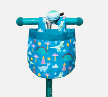 Load image into Gallery viewer, BEEP Bike & Scooter Canvas Basket Dinosaur bike basket