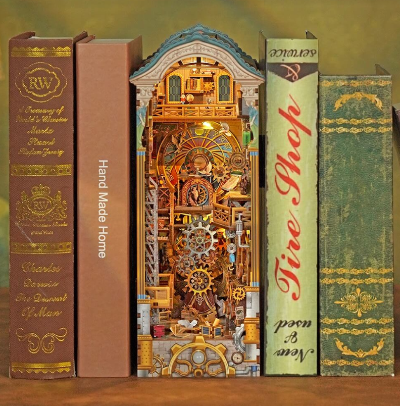 Tonecheer Clock Tower Book Nook