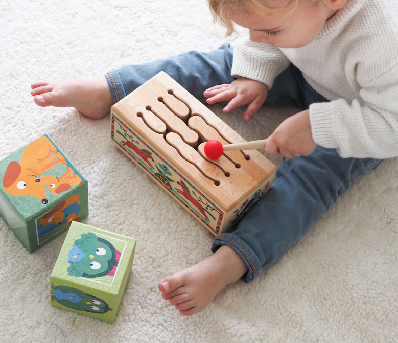 Djeco Animambo Wooden Drum musical instrument