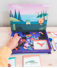 Load image into Gallery viewer, MierEdu Magnetic Art Case Dino World creative play