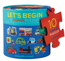 Load image into Gallery viewer, Crocodile Creek Let's Begin Vehicles Puzzle puzzle