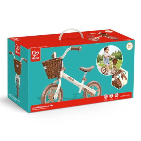 Hape Joyful Ride Balance Bike with Basket