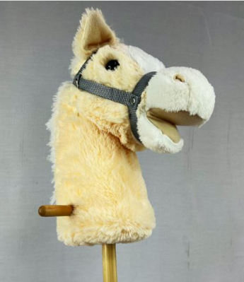 Hobby Horse with Wheel Cream hobby horse